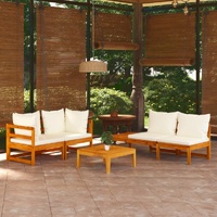 Garden Lounge Set with Cushions Acacia Wood