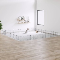 Pet Cage Black 35 by 35 cm Steel Rabbit Hutches Range 3