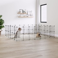 Pet Cage Black 35 by 35 cm Steel Rabbit Hutches