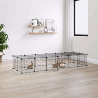 Pet Cage Black 35 by 35 cm Steel Rabbit Hutches Range 2