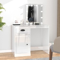 Dressing Table with Mirror Engineered Wood