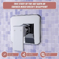 Shower Bath Mixer Tap Bathroom WATERMARK Approved - Chrome