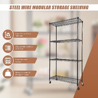 Modular Wire Storage Shelf 900 x 350 x 1800mm Steel Shelving