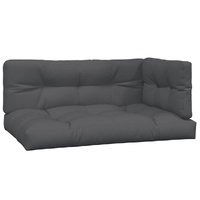 Pallet Cushions 3 pcs Anthracite Fabric