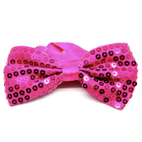 GLITTER SEQUIN BOW TIE Costume Fancy Dress Dance Fancy Shiny Party Bowtie