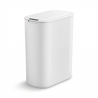 Automatic Trash Bin with Lid 25L Motion Sensor Kitchen Bin Touchless Garbage Can Plastic Slim Rubbish Bin with Liner Holder for Kitchen, Home