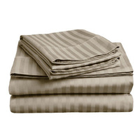 soft stripe microfibre sheet set queen