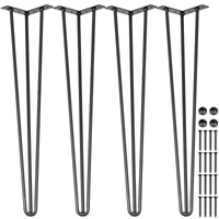 VEVOR Hairpin Table Legs , DIY Desk Table Legs 3 Rods Heavy Duty