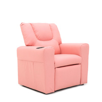 Kids Recliner Chair w Footrest & Cup Holder