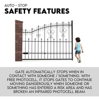 Swing Gate Opener Automatic Solar Power Kit Remote Control