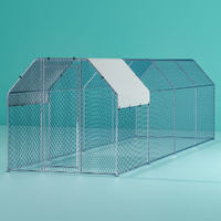 Ipet Chicken Coop Cage Run Rabbit Hutch Walk Hen House Cover