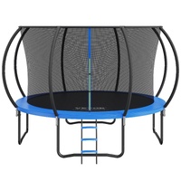 Vevor Trampoline Trampoline Enclosure Net Ladder Curved Pole Heavy Duty Trampoline Jumping Mat Spring Cover Padding