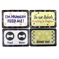 YES4PETS Pet Food Bowl Placemat Waterproof Leakproof Feeder Mat Non Slip Floor
