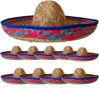 Mexican Sombrero Fancy Dress Straw Party Costume Hat Cap Spanish