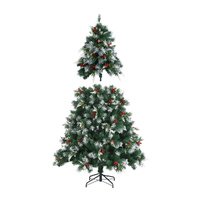 SANTACO Christmas Tree Snow Flocked