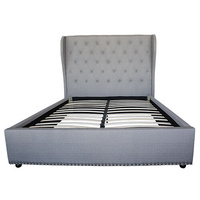 Bed Frame Size in Fabric Upholstered French Provincial High Bedhead