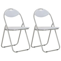 Folding Dining Chairs Faux Leather
