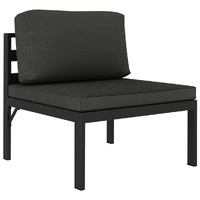 Sofa 1 pc with Cushions Aluminium Anthracite