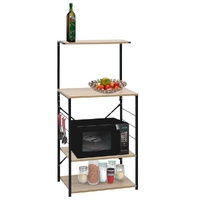 Microwave Cabinet 60x39.6x123 cm Engineered Wood