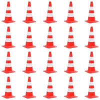 Reflective Traffic Cones Red and White 50 cm