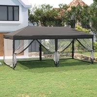 Folding Party Tent with Sidewalls Anthracite