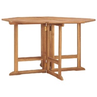 Folding Garden Dining Table 110x75 cm Solid Wood Teak