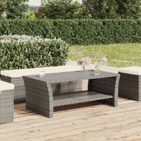 Coffee Table 100x50x40 cm Poly Rattan
