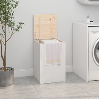 Laundry Box Solid Wood Pine