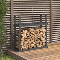 Firewood Rack 110 by 35 by 108.5 cm Solid Wood Pine