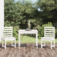 3 Piece Garden Bistro Set Solid Pine Wood