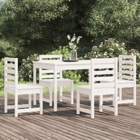 5 Piece Garden Dining Set Solid Pine Wood