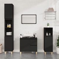 Bathroom Cabinet 30x30x190 cm Engineered Wood