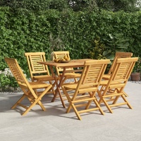 Garden Dining Set Solid Wood Teak