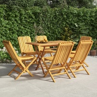 Garden Dining Set Solid Wood Teak
