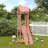 Playhouse with Climbing Wall Solid Wood