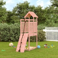 Playhouse with Climbing Wall Solid Wood