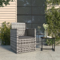 Garden Armchair with Cushion Poly Rattan