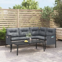 Garden Lounge Set Anthracite Steel