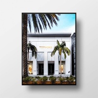 50cmx70cm Fashion Store Black Frame Canvas Wall Art