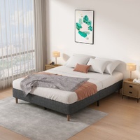 Bed Frame Mattress Foundation (Dark Grey) Äì Double