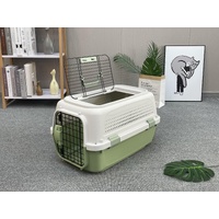 YES4PETS Medium Dog Cat Rabbit Crate Pet Kitten Carrier Parrot Cage Green