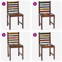 Dining Chairs 2 pcs Solid Reclaimed Wood