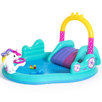 Kids Pool Inflatable Above Ground Swimming Play Pools Inflatable Slides & Water Play