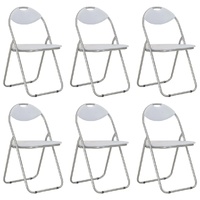 Folding Dining Chairs Faux Leather