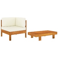 Garden Sofa Bench with Cushions Solid Acacia Wood