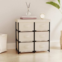 Storage Cabinet with 6 Drawers 55x29x55 cm Steel