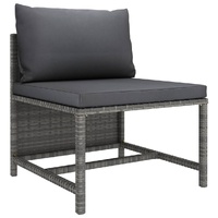Sectional Sofa with Cushions Poly Rattan