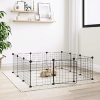 Pet Cage Black 35 by 35 cm Steel Rabbit Hutches Range 3
