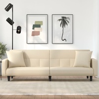 Sofa Bed with Cushions Fabric
