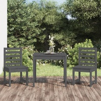 3 Piece Garden Bistro Set Solid Pine Wood